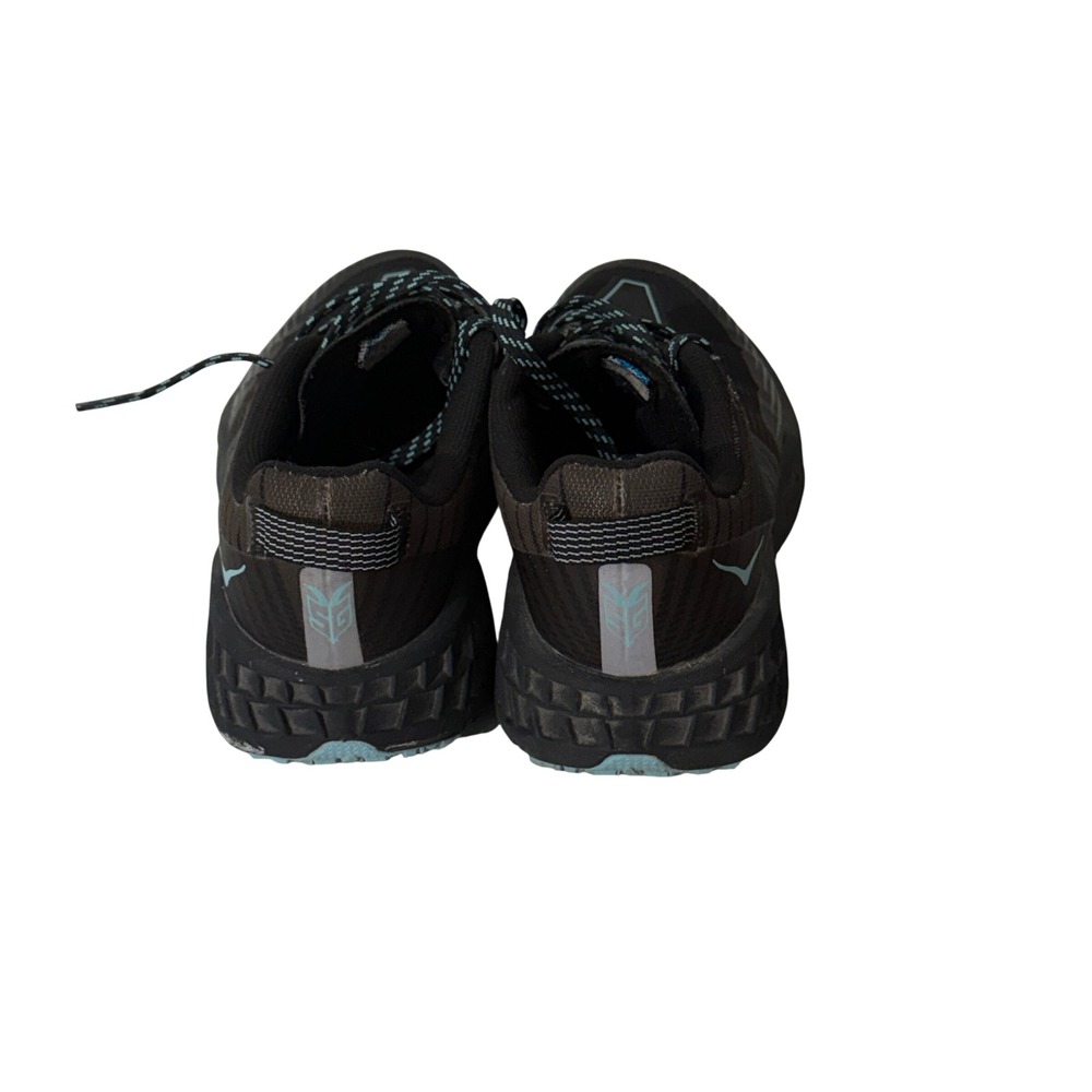 Hoka One One Speedgoat 4 GTX Shoes Womens 7.5 Black Blue Trail Running Shoes - Picture 4 of 7